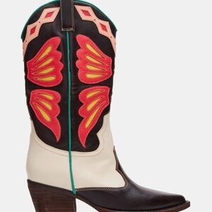 Steve Madden Multicolor Western Cowgirl Heeled Boots